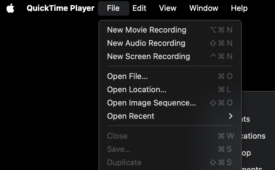 Quicktime Player - How to record your mac screen